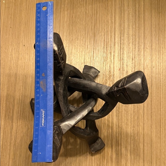 Hand Carved African Unity Sculpture Wooden - Picture 16 of 16